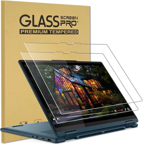 Miniatura 9 de Paquete de 2 protectores de pantalla con bloqueo de luz azul para Lenovo Yoga 7/7i 2 en 1 de 16 pulgadas 2024 Gen 9 (16IML9/83DL, 16AHP9/83DM), Anti