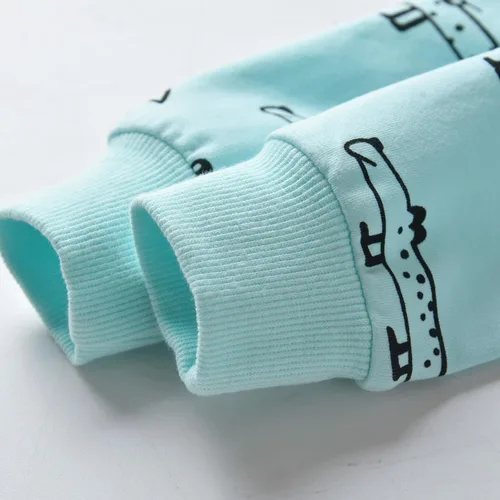 Miniatura 4 de Conjunto de sudadera con capucha y pantalones, de manga larga, con varios diseños, para bebé o niño
