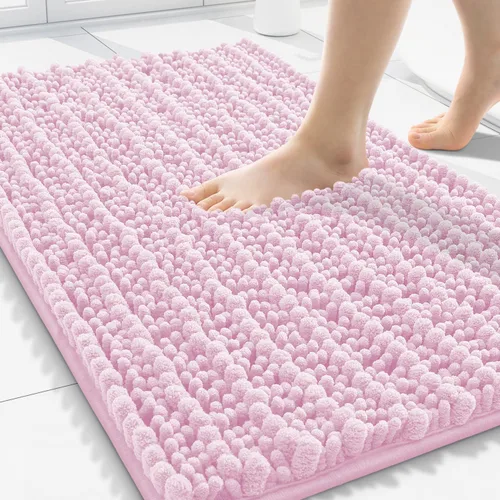 Miniatura 271 de Smiry Alfombras de Baño 24x16 pulgadas, Alfombras de Baño de Chenilla Extra Suaves y Absorbentes, Respaldo de Goma Antideslizante, Lavable a Máquina