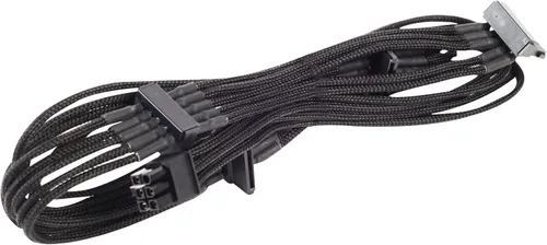 Miniatura 7 de SilverStone PP06B-EPS55 - Cable de fuente de alimentación de manga negra para un adaptador EPS/ATX de 12 V de 8 pines de 21.654 in de largo