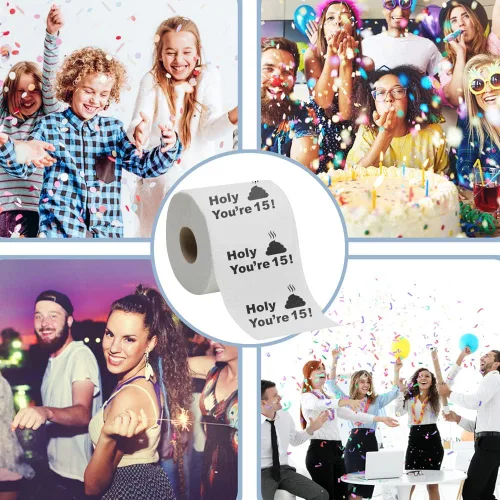 Miniatura 4 de Papel higiénico para decoración de cumpleaños número 15 para niños y niñas, diseño divertido, gran regalo divertido de broma, ecológico, ultra suave