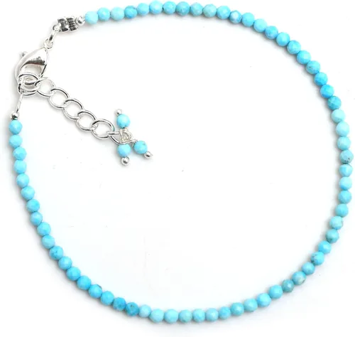 Miniatura 64 de Gempires - Pulseras de cuentas de piedras preciosas hechas a mano, ligeras, de cristal, para uso diario, hipoalergénicas, de 8 pulgadas, chapadas