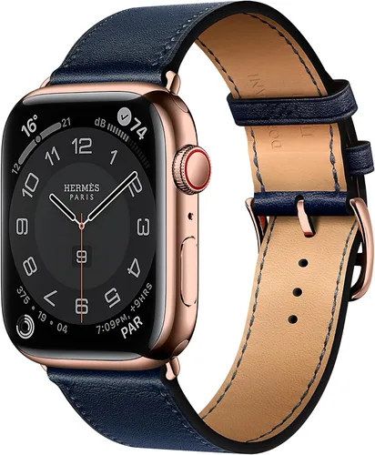 Miniatura 49 de LB1 - Correa de cuero para Apple Watch para mujeres y hombres, SE Ultra 2 de 1.575 in 1.732 in 1.811 in 1.654 in 1.772 in 1.614 in 1.496 in 1.929 in