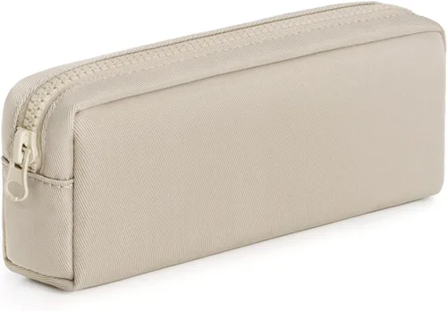 Miniatura 7 de Estuche para lápices de gran capacidad, bolsa de color puro para bolígrafos con cremallera, bolsa de almacenamiento estacionaria para oficiales Negro