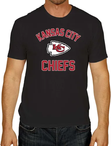 Miniatura 16 de Team Fan Apparel NFL - Camiseta Gameday para adultos, mezcla de algodón, sin etiquetas, semiajustada, da rienda suelta a tu espíritu de equipo Negro