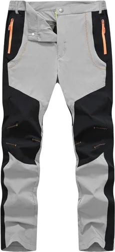 Miniatura 9 de TBMPOY Pantalones cargo de senderismo para hombre, ligeros, impermeables, de secado rápido, pantalones de montaña, pesca, camping