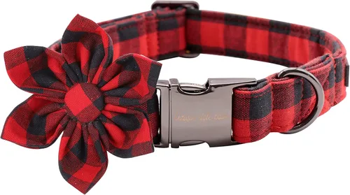 Miniatura 41 de Unique style paws Collar de perro para el día de San Valentín con lazo de flores, collar de cachorro de corazón azul, el mejor regalo para niños