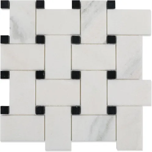 Miniatura 10 de Carrara - Mosaico de mármol blanco, pulido, mosaico de mármol blanco Carrara para cocina, baño, pared, suelo, ducha, 5 hojas, hexagonal de 2 pulgadas