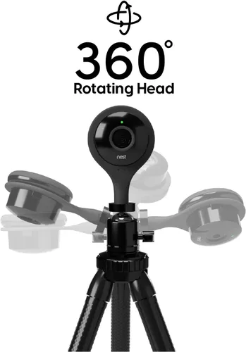 Miniatura 5 de TalkWorks 14036 - Soporte de trípode con patas flexibles para posición, compatible con cámara Nest, trípode de viaje multiusos con cabezal giratorio