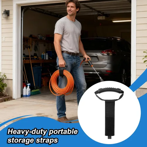 Miniatura 2 de Handles – Heavy Load Straps, Adhesive Wrap Organizer, Portable Cable Holder Space Saver Mount, Indoor Gear for Wires, Power Tools, Garage Cleanup