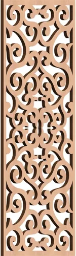 Miniatura 23 de Eveline - Paneles decorativos de pared de madera con calado, 13 3/8 pulgadas de ancho x 34 3/8 pulgadas de alto x 3/8 de alto, roble rojo rojo