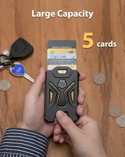 Miniatura 4 de MNGARISTA Paquete de 2 soportes resistentes para tarjetas de identificación, soporte vertical para tarjetas de identificación con ventana