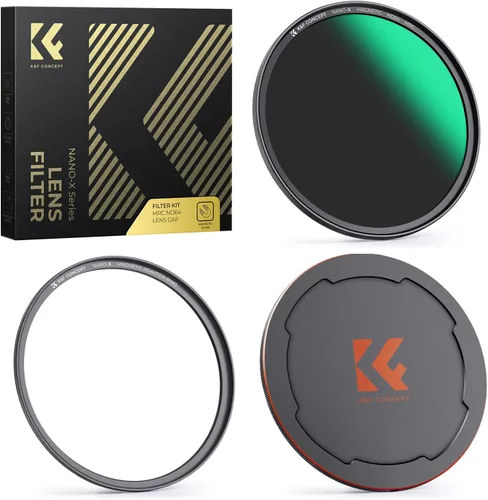 K&F CONCEPT Filtro magnético de lente ND64 de 2.047 in (filtro de densidad neutra fija de 6 paradas), anillo básico magnético + tapa de filtro con