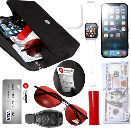 Miniatura 4 de BBjinronjy Bolso de mano para mujer, bolso de noche para mujer, bolso de noche con cadena desmontable para boda, graduación, gamuza sintética
