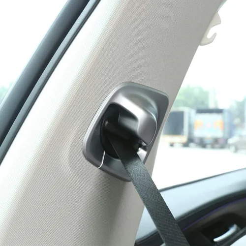 Miniatura 4 de YIWANG - Funda para cinturón de seguridad delantero de coche ABS cromado para BMW Serie 5 G30 2017-2020 accesorios