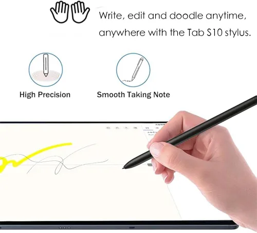 Miniatura 5 de S Pen de repuesto compatible con Samsung Galaxy Tab S10+Galaxy Tab S10 Ultra S Pen Galaxy Tab S 10+ s Pen Stylus con punta gratuita (negro)