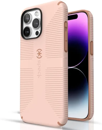 Miniatura 24 de Speck Funda MagSafe para iPhone 15 Pro Max - Protección contra caídas y para la cámara, agarre seguro de tacto suave, compatible con carga Lila