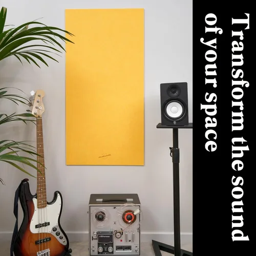 Miniatura 8 de Panel acústico, grande, 46" x 23", negro