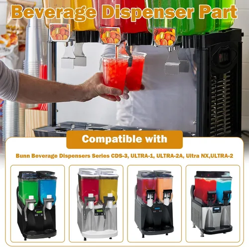Miniatura 5 de 32189 (#32189.0000) Bujes de nariz de taladro delantero de ultra plástico de repuesto para dispensadores de bebidas Bunn CDS-3, ULTRA-1, ULTRA-2A