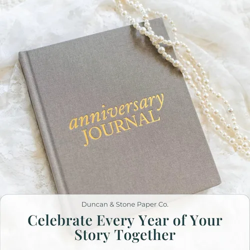 Miniatura 7 de DUNCAN & STONE PAPER CO. Diario de aniversario de boda, diario de aniversario para pareja, cuaderno de boda y más, libro de recuerdos de boda