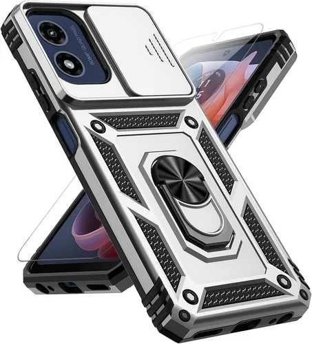 Miniatura 18 de Funda para Moto G 5G 2023 con cubierta deslizante para cámara y protector de pantalla HD [grado militar de 16 pies probada en caídas] Funda Azul