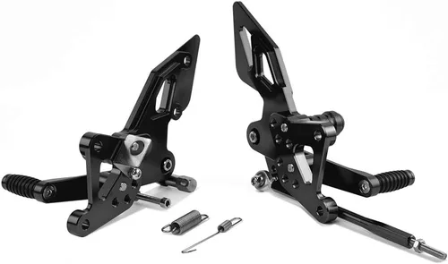 Miniatura 5 de Juego de estriberas para motocicleta, reposapiés totalmente ajustables, juego de reposapiés para Ya-maha R25 R3 MT03 MT25 2014-2020 2015 2016 2017