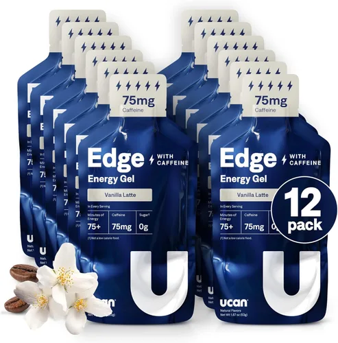 Miniatura 11 de Disparos de gel energético UCAN Edge, sabor a mango naranja (12 paquetes de 2 onzas) para correr, entrenamiento, ejercicios, fitness, ciclismo