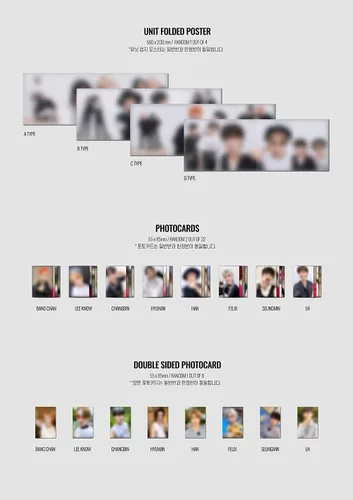 Miniatura 4 de Stray Kids Noeasy [A ver] 2do álbum+póster plegado (aleatorio)+máscara facial premium de Love Affair+tarjeta fotográfica adicional (A ver.)