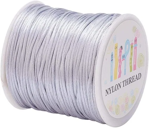 Miniatura 13 de Elecrelive - Cuerda de nailon de 200 yardas para pulseras, 200 yardas, cuerda de nailon para pulseras, 20 colores para collar, pulsera, joyería