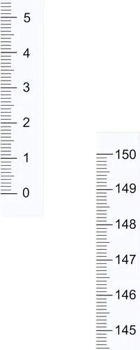 Miniatura 9 de uxcell Cinta métrica adhesiva con respaldo de 39.4 in de lectura vertical cinta métrica para barra de trabajo regla (transparente)