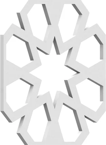 Miniatura 52 de Jackson Decorative Fretwork Wood Wall Panels, Large, 23 3/8" W x 23 3/8" H x 1/4" T, Cherry