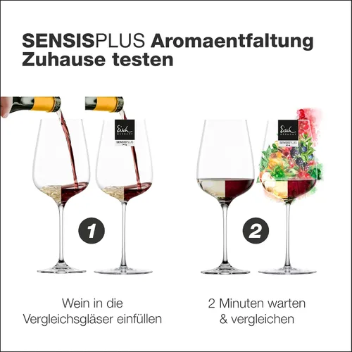 Miniatura 3 de Eisch SensisPlus - Vaso de cristal para vino blanco cielo, tecnología de aireación, sin plomo, apto para lavavajillas, juego de 2, 13.4 onzas