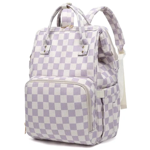 Miniatura 7 de Mochila para pañales de bebé para mamá, bolsa de pañales de gran capacidad para viajes para niños y niñas con correas para cochecito