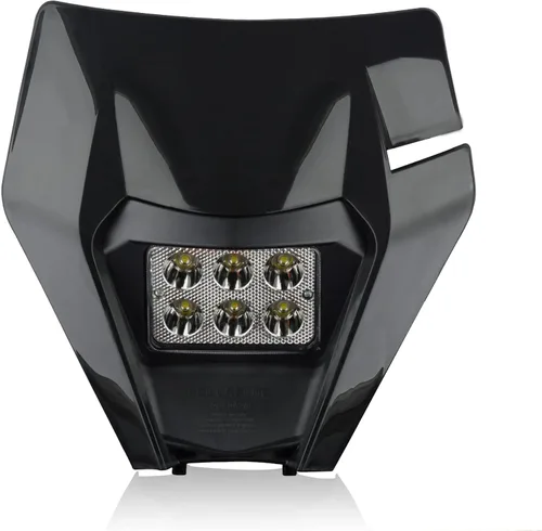Faro LED para Dirt Bike, Kit de Faro de Motocicleta Enduro para EXC EXCF SX SXF XC XCF XCW XCFW (negro)