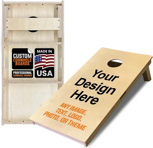 Titan Bags - Juego profesional de tableros de Cornhole ACL COMP de madera maciza con asas integradas para adultos, juego deportivo portátil al aire