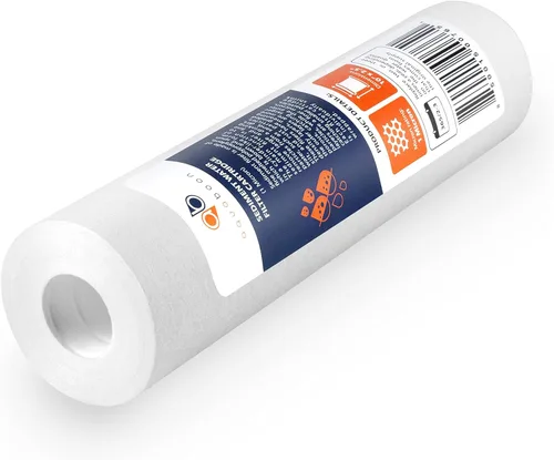 Miniatura 2 de Aquaboon cartucho de filtro de agua de sedimento ranurado, 10 pulgadas, para cualquier unidad estándar RO, AB(P) 4S1M