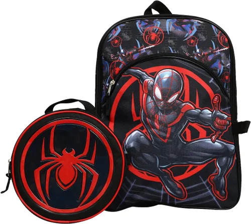 Miniatura 2 de Bioworld Marvel Spider-Man Miles - Bolsa de almuerzo y mochila para jóvenes