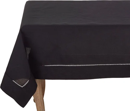 Miniatura 107 de SARO LIFESTYLE Servilleta de cóctel con borde cosido (juego de 12), negro, 6"x6