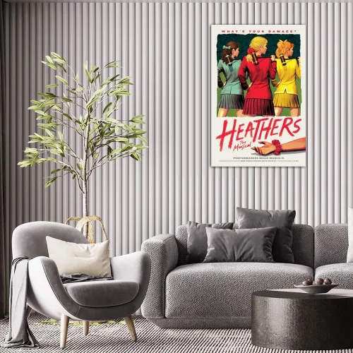 Miniatura 5 de YOWAMEO Heathers The Musical - Póster retro de los años 90 y 80 para decoración de pared, lienzo estético, cuadro de dormitorio (16 x 24 pulgadas)