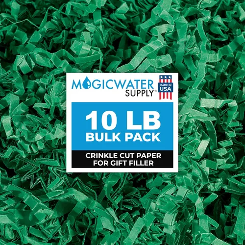 Miniatura 36 de MagicWater Papel de Corte Ondulado para Cestas de Regalo - 10 LB - Verde Militar - Perfecto para Relleno de Papel Triturado, Relleno de Cestas
