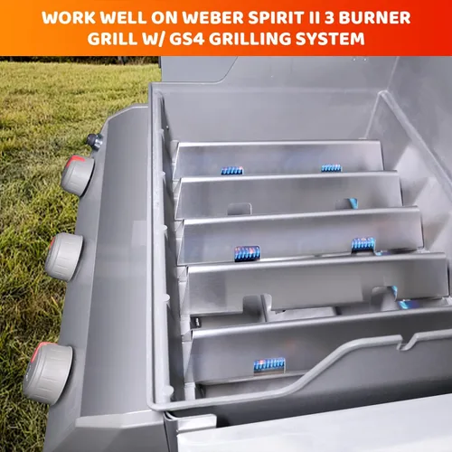 Miniatura 7 de Uniflasy Barras Saborizadoras de 15.3" para Parrillas de Gas Weber Spirit 300 y GS4 II Spirit 300 Series, Spirit E310 S310 E320 S320 E330 S330