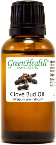 Clove Bud - Botella de vidrio de 1 fl oz (1.0 fl oz) - Aceite esencial 100% puro - GreenHealth
