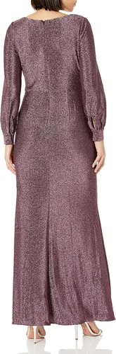 Miniatura 2 de Adrianna Papell Vestido de punto metálico para mujer, Metálico
