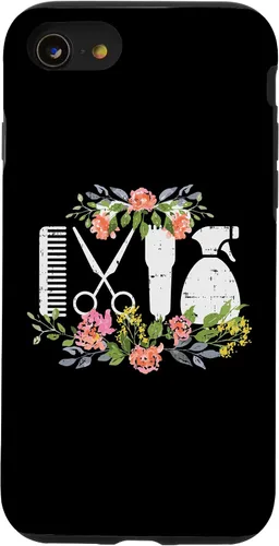 Miniatura 18 de Funda de regalo para iPhone 13 Pro Max Hair Styling Tool Flower Hairdresser Hairstylist Barber Gift Case