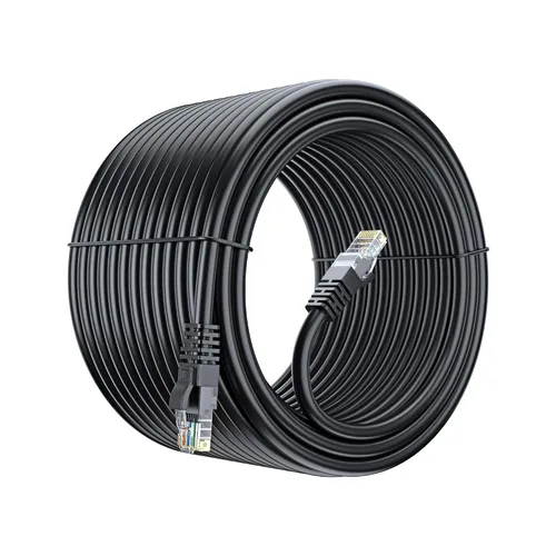 Miniatura 38 de Maximm Cable Ethernet Cat6, 100 pies, cobre 100% puro, UTP (negro) 100 pies