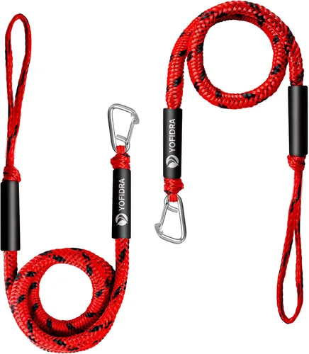 Miniatura 8 de Accesorios para barco de línea de muelle bungee - Pontón, moto acuática, accesorios de kayak con clip de acero inoxidable 316 Negro