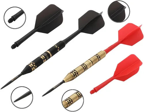 Miniatura 4 de CUESOUL JAZZ PLUS Dardos de punta de acero 0.74 oz con AK5 Dardos de vuelo y todos los accesorios de dardos Con forma delgada