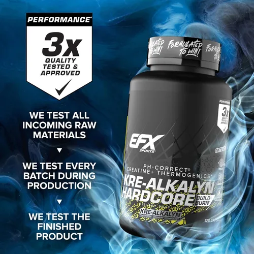 Miniatura 8 de EFX Sports Kre-Alkalyn Hardcore 120 Cápsulas