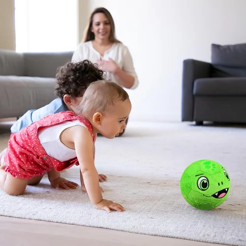 Miniatura 8 de Silent - Balón de fútbol para interiores tamaño 3, pelotas de fútbol de felpa súper ligera y suave para niños, niños pequeños de 1-3, 3-8 años