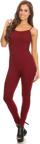 Miniatura 2 de Stretch Cotton Bodysuit - Bodysuit de cuerpo completo de algodón elástico con tirantes estilo espagueti, enterizo